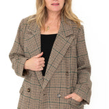 Oversized Wool Blend Jacket - Brown-jacket- Hometown Style HTS, women's in store and online boutique located in Ingersoll, Ontario