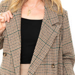 Oversized Wool Blend Jacket - Brown-jacket- Hometown Style HTS, women's in store and online boutique located in Ingersoll, Ontario