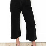 Mineral Washed Straight Leg Crop Pants - Ash Black-Pants- Hometown Style HTS, women's in store and online boutique located in Ingersoll, Ontario