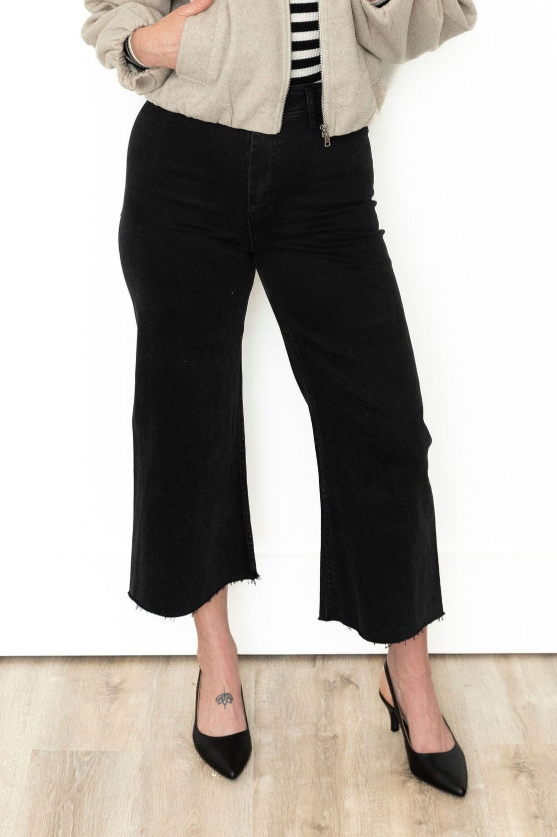 Mineral Washed Straight Leg Crop Pants - Ash Black-Pants- Hometown Style HTS, women's in store and online boutique located in Ingersoll, Ontario