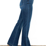 JB - High Waist Wide Hem Flare-denim- Hometown Style HTS, women's in store and online boutique located in Ingersoll, Ontario