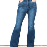 JB - High Waist Wide Hem Flare-denim- Hometown Style HTS, women's in store and online boutique located in Ingersoll, Ontario