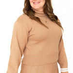 Turtle Neck Sweater - Camel-Sweater- Hometown Style HTS, women's in store and online boutique located in Ingersoll, Ontario