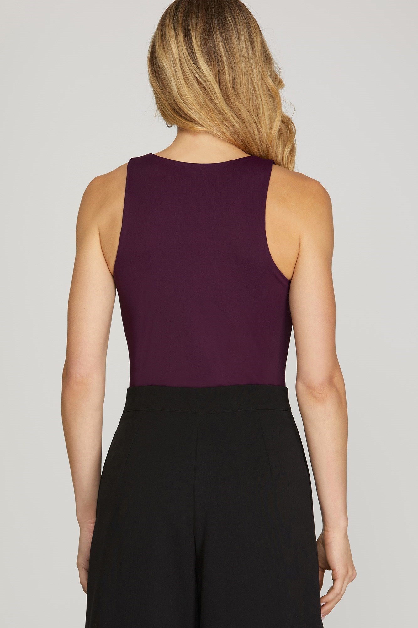Essential Fall Bodysuit - Eggplant-Bodysuit- Hometown Style HTS, women's in store and online boutique located in Ingersoll, Ontario