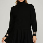 Turtle Neck Sweater - Black-Sweater- Hometown Style HTS, women's in store and online boutique located in Ingersoll, Ontario