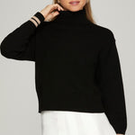 Turtle Neck Sweater - Black-Sweater- Hometown Style HTS, women's in store and online boutique located in Ingersoll, Ontario