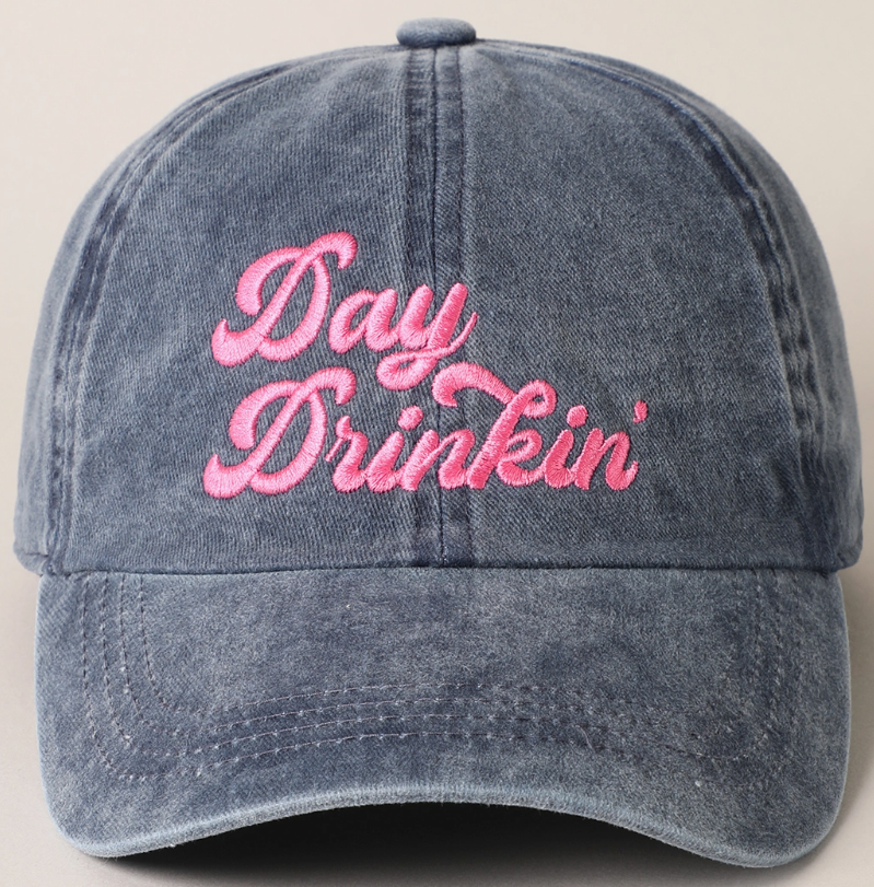 Day Drinkin' Embroidered Baseball Cap-Gifts & Accessories- Hometown Style HTS, women's in store and online boutique located in Ingersoll, Ontario