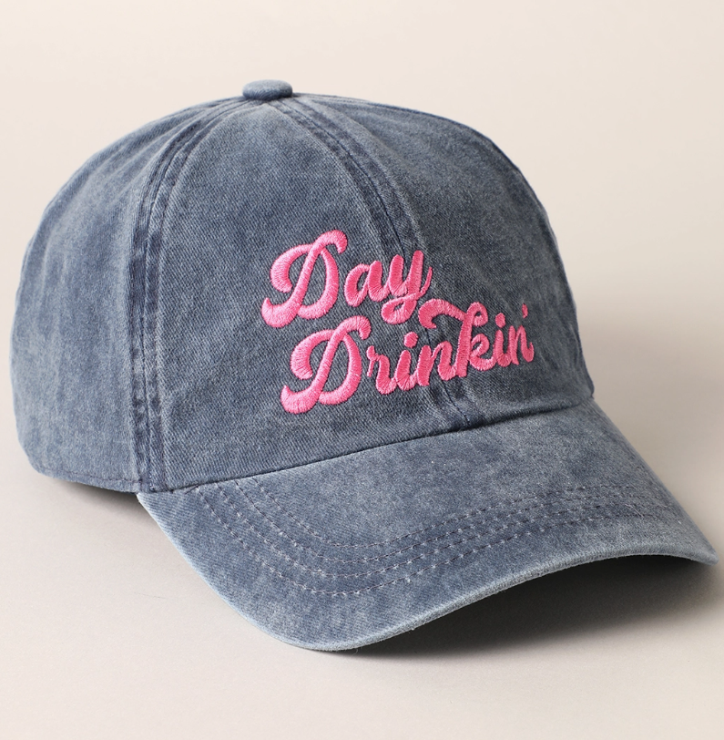 Day Drinkin' Embroidered Baseball Cap-Gifts & Accessories- Hometown Style HTS, women's in store and online boutique located in Ingersoll, Ontario
