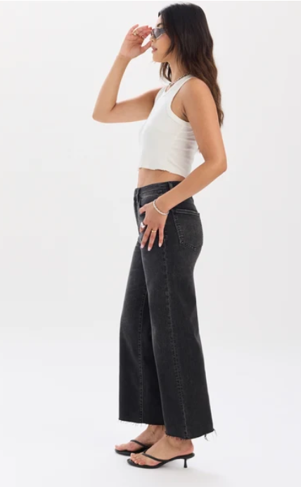 PLEASER - Twilight HIGH RISE WIDE ANKLE-Denim- Hometown Style HTS, women's in store and online boutique located in Ingersoll, Ontario