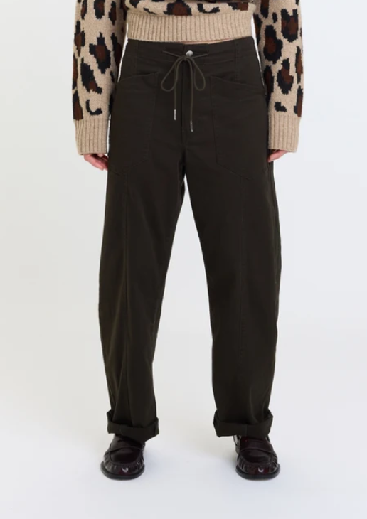 VILLA - DRAWSTRING BARREL PANT-Bottoms- Hometown Style HTS, women's in store and online boutique located in Ingersoll, Ontario