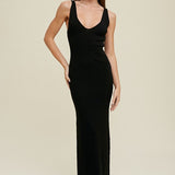 Ribbed Knit Maxi - Black- Hometown Style HTS, women's in store and online boutique located in Ingersoll, Ontario