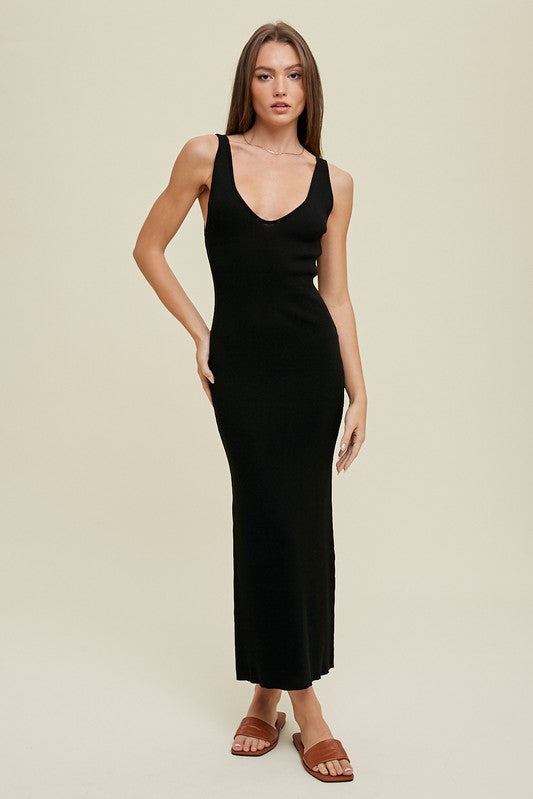 Ribbed Knit Maxi - Black- Hometown Style HTS, women's in store and online boutique located in Ingersoll, Ontario