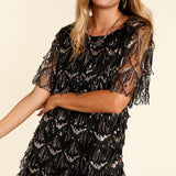 Diamond Pattern Sequin Dress-Dress- Hometown Style HTS, women's in store and online boutique located in Ingersoll, Ontario