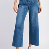 Cropped Straight Leg Jeans-denim- Hometown Style HTS, women's in store and online boutique located in Ingersoll, Ontario