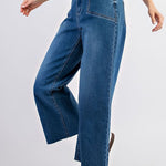 Cropped Straight Leg Jeans-denim- Hometown Style HTS, women's in store and online boutique located in Ingersoll, Ontario