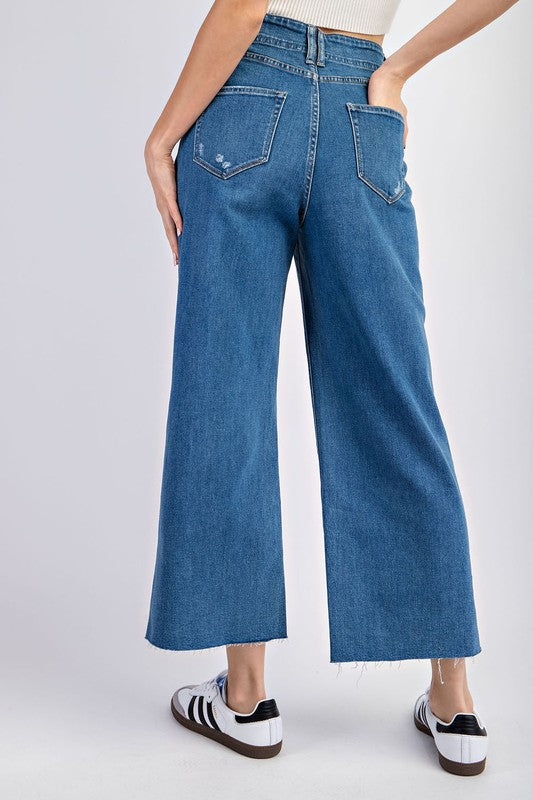 Cropped Straight Leg Jeans-denim- Hometown Style HTS, women's in store and online boutique located in Ingersoll, Ontario