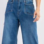 Cropped Straight Leg Jeans-denim- Hometown Style HTS, women's in store and online boutique located in Ingersoll, Ontario