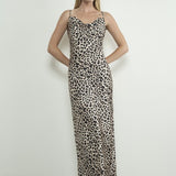 Leopard Print Maxi Slip Dress- Hometown Style HTS, women's in store and online boutique located in Ingersoll, Ontario