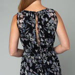 Floral Open Back Maxi Dress - Black-dress- Hometown Style HTS, women's in store and online boutique located in Ingersoll, Ontario