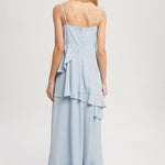 Ruffle Hem Maxi Dress - Sky-Dress- Hometown Style HTS, women's in store and online boutique located in Ingersoll, Ontario