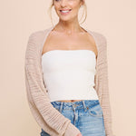 Lurex Shimmer Knit Shawl - Almond Silver-Shirts & Tops- Hometown Style HTS, women's in store and online boutique located in Ingersoll, Ontario