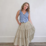 Denim Vest-vest- Hometown Style HTS, women's in store and online boutique located in Ingersoll, Ontario