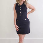 Sleeveless Knit Dress - Black-dress- Hometown Style HTS, women's in store and online boutique located in Ingersoll, Ontario