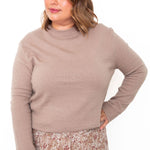 Ribbed Band Sweater - Mocha-sweater- Hometown Style HTS, women's in store and online boutique located in Ingersoll, Ontario