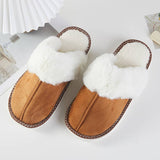 Fluffy Faux Fur Lined Indoor Slippers - Camel-gift- Hometown Style HTS, women's in store and online boutique located in Ingersoll, Ontario