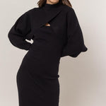 Two Piece Dress Set - Black-dress- Hometown Style HTS, women's in store and online boutique located in Ingersoll, Ontario