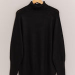 Long Turtle Neck Sweater - Black-Sweater- Hometown Style HTS, women's in store and online boutique located in Ingersoll, Ontario