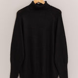 Long Turtle Neck Sweater - Black-Sweater- Hometown Style HTS, women's in store and online boutique located in Ingersoll, Ontario