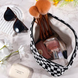 Checkered Makeup Pouch-Accessories- Hometown Style HTS, women's in store and online boutique located in Ingersoll, Ontario