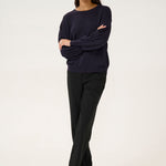 Regina Knit Pullover - Deep Black-tops- Hometown Style HTS, women's in store and online boutique located in Ingersoll, Ontario