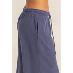Wide Leg Jogger Pant - Indigo Blue-Pants- Hometown Style HTS, women's in store and online boutique located in Ingersoll, Ontario