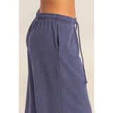 Wide Leg Jogger Pant - Indigo Blue-Pants- Hometown Style HTS, women's in store and online boutique located in Ingersoll, Ontario