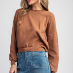 Solid Mock Neck Sweater - Coco-sweater- Hometown Style HTS, women's in store and online boutique located in Ingersoll, Ontario