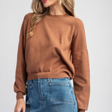 Solid Mock Neck Sweater - Coco-sweater- Hometown Style HTS, women's in store and online boutique located in Ingersoll, Ontario