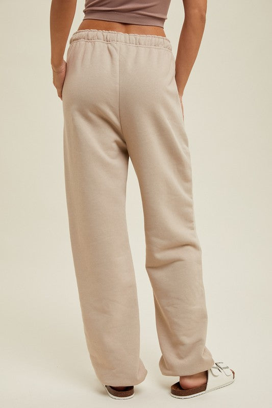 Jogger Sweatpants - Taupe-Pants- Hometown Style HTS, women's in store and online boutique located in Ingersoll, Ontario