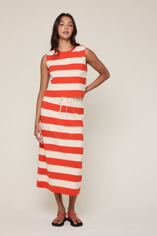 Stripe Set - Punch-Casual Dresses- Hometown Style HTS, women's in store and online boutique located in Ingersoll, Ontario