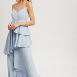 Ruffle Hem Maxi Dress - Sky-Dress- Hometown Style HTS, women's in store and online boutique located in Ingersoll, Ontario