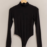 Long Sleeve Turtle Neck Bodysuit - Black-bodysuit- Hometown Style HTS, women's in store and online boutique located in Ingersoll, Ontario