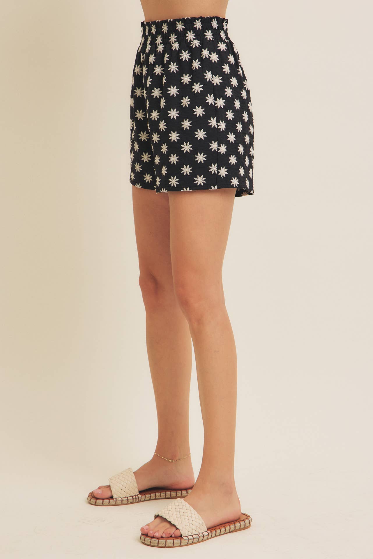 Embroidered Shorts with Pockets - Black-Shorts- Hometown Style HTS, women's in store and online boutique located in Ingersoll, Ontario