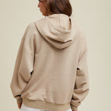 Cotton Hooded Sweatshirt - Taupe-sweater- Hometown Style HTS, women's in store and online boutique located in Ingersoll, Ontario