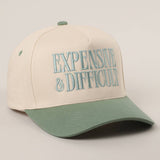 EXPENSIVE and DIFFICULT Embroidered Trucker Hat-Hat- Hometown Style HTS, women's in store and online boutique located in Ingersoll, Ontario
