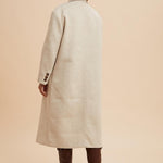 Double Breasted Lapel Duster Coat - Almond-Coats & Jackets- Hometown Style HTS, women's in store and online boutique located in Ingersoll, Ontario