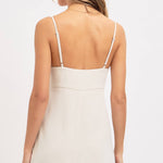 Feminine Linen Blend Midi Dress-dress- Hometown Style HTS, women's in store and online boutique located in Ingersoll, Ontario