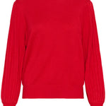 Lone Knit Pullover - Haute Red-Sweater- Hometown Style HTS, women's in store and online boutique located in Ingersoll, Ontario