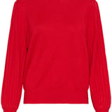 Lone Knit Pullover - Haute Red-Sweater- Hometown Style HTS, women's in store and online boutique located in Ingersoll, Ontario