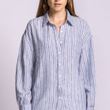 Nikkie Top - Blue-Casual Tops- Hometown Style HTS, women's in store and online boutique located in Ingersoll, Ontario